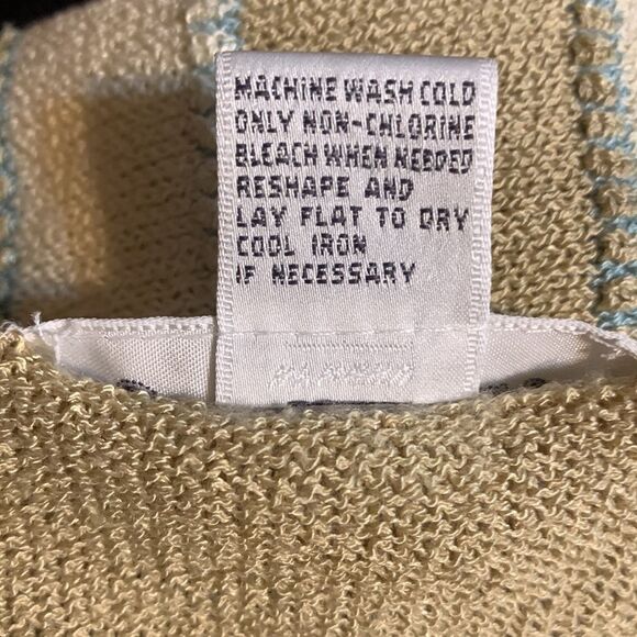 Judith Hart Collection Striped Retro Granny Chic Cardigan Sweater M - Picture 7 of 7